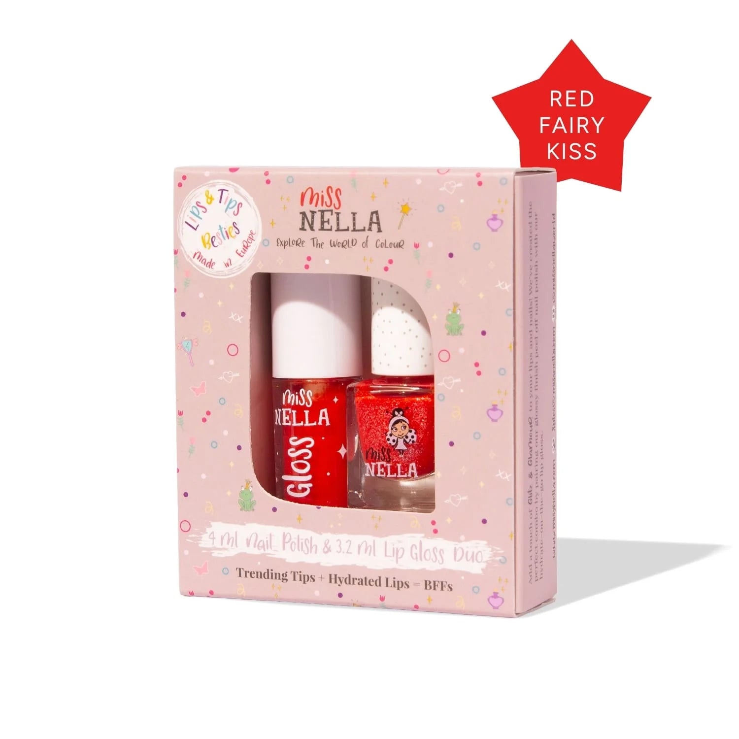Miss Nella Nella Lipgloss & Nagellak Dubbel Set