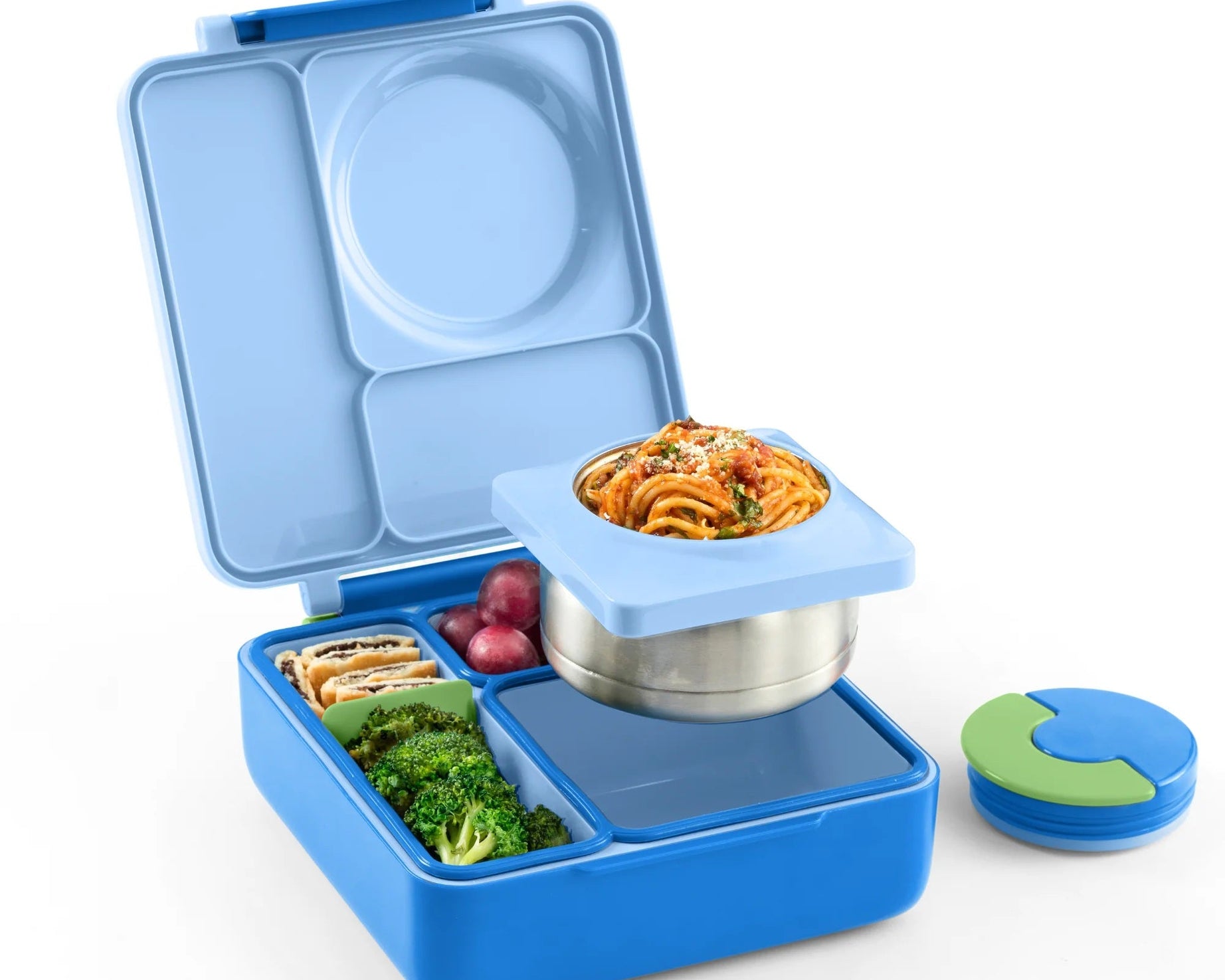 Omiebox - Thermisch Geïsoleerde Zee Blauw Bento Lunchbox