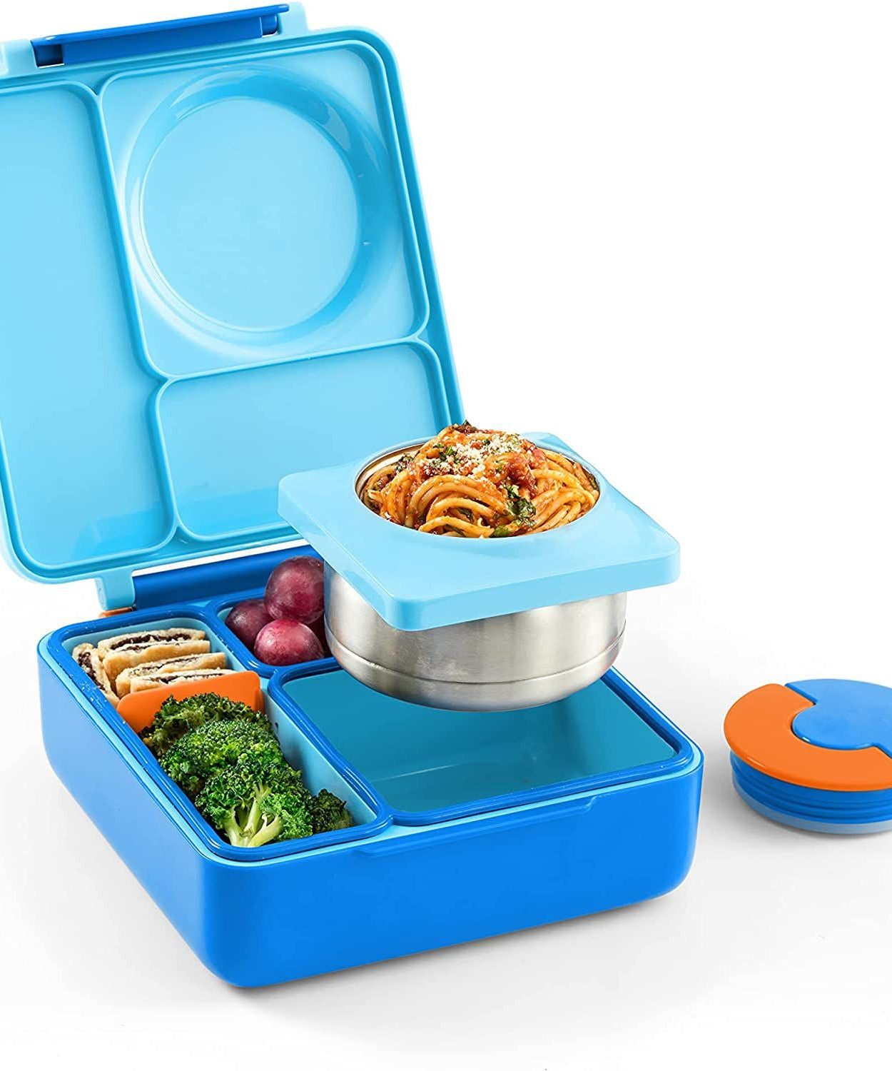 OmieBox - Geïsoleerde Blauwe Bento Lunchbox