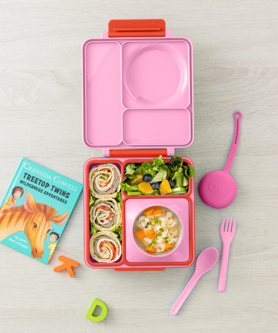 Omiebox - OmiePod Ballon Roze Siliconen Vork en Lepel Set