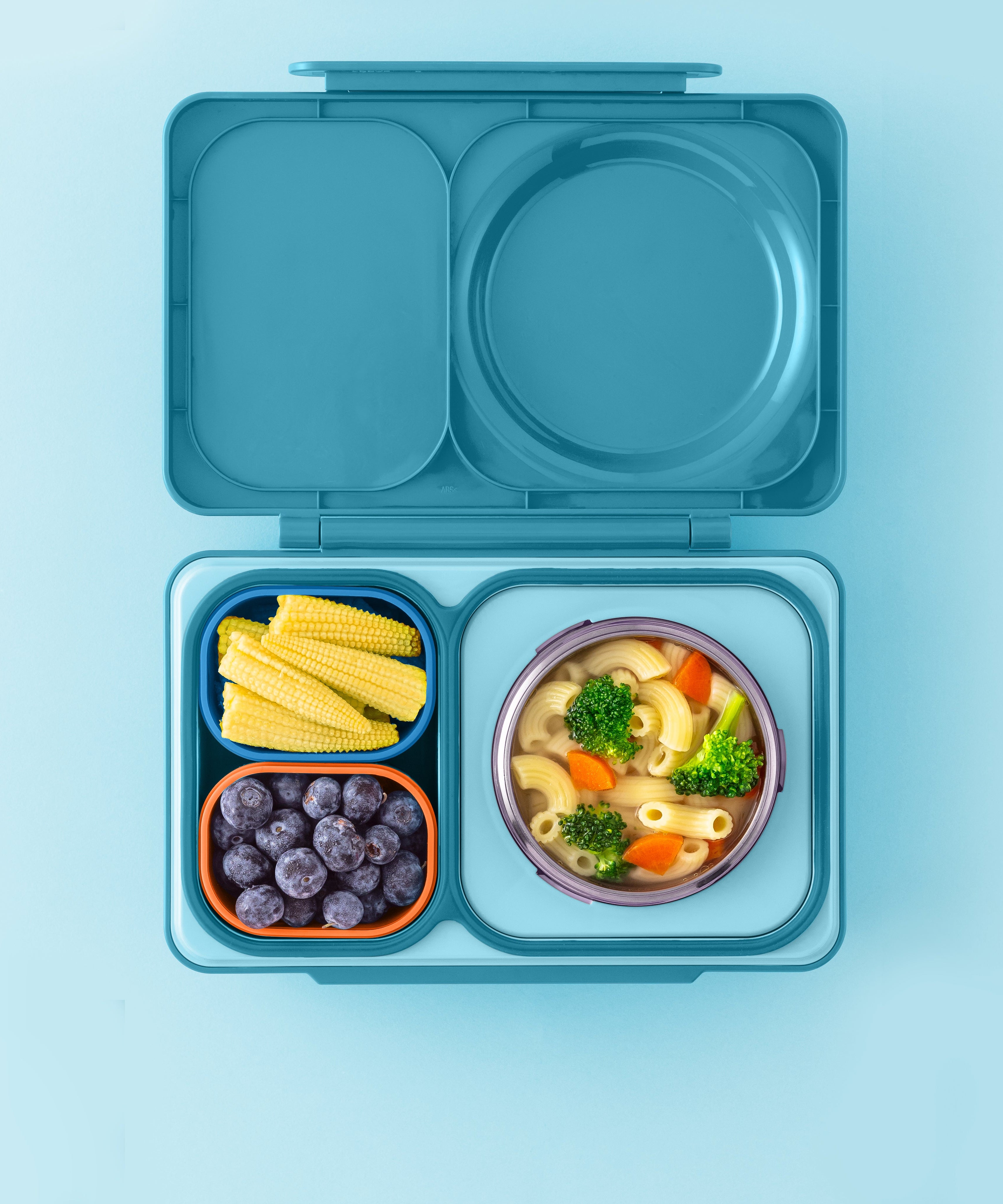 Omiebox - UP Bento Doos Binnenvakjes 2 stuks Blauw/Oranje