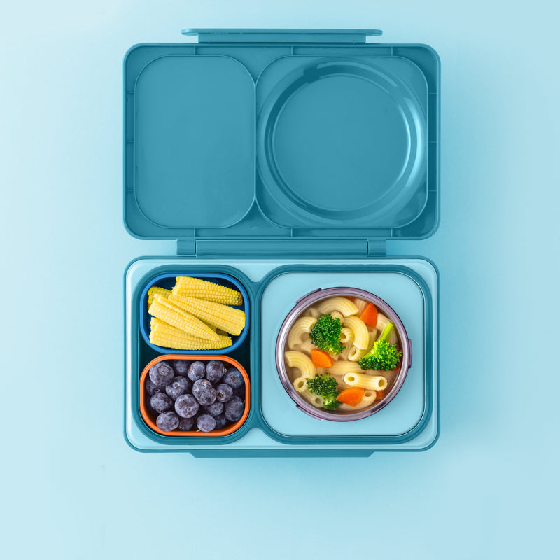 Omiebox - UP Bento Doos Binnenvakjes 2 stuks Blauw/Oranje
