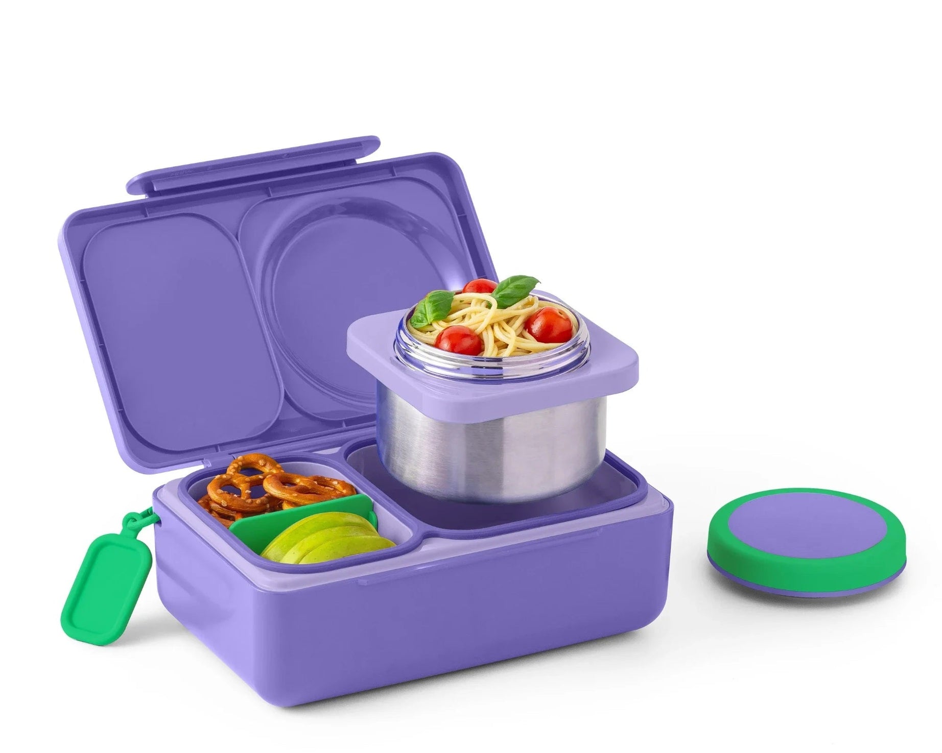 Omiebox - UP Warmte Geïsoleerde 2e Generatie Galaksi Paarse Bento Lunchbox