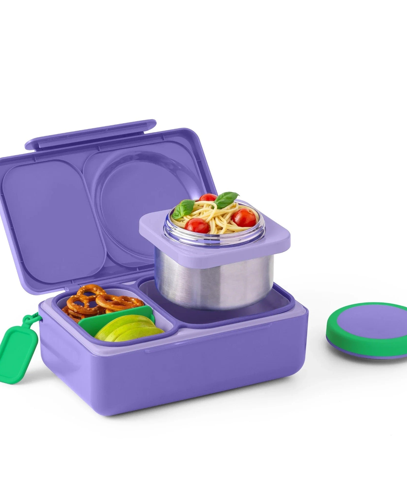 Omiebox - UP Warmte Geïsoleerde 2e Generatie Galaksi Paarse Bento Lunchbox