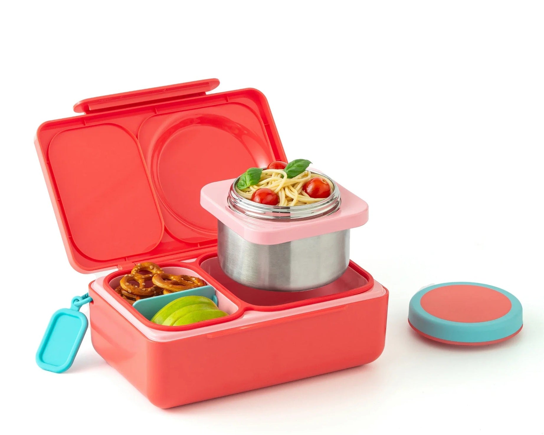 Omiebox - UP Warmte Geïsoleerde 2e Generatie Kersenroze Bento Lunchbox