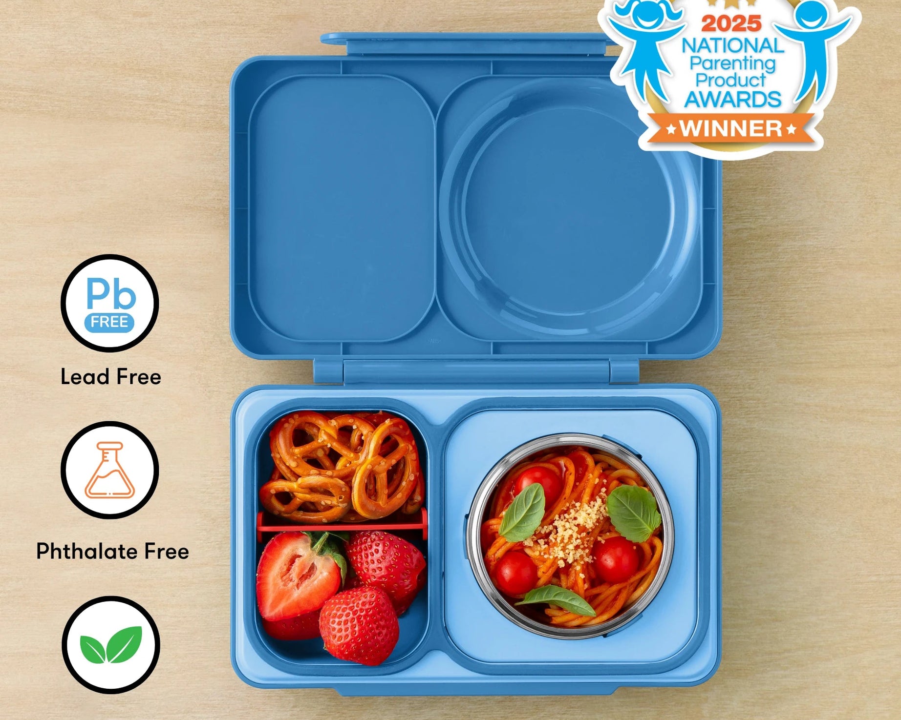 Omiebox - UP Warmte Geïsoleerde 2e Generatie Kosmisch Blauwe Bento Lunchbox