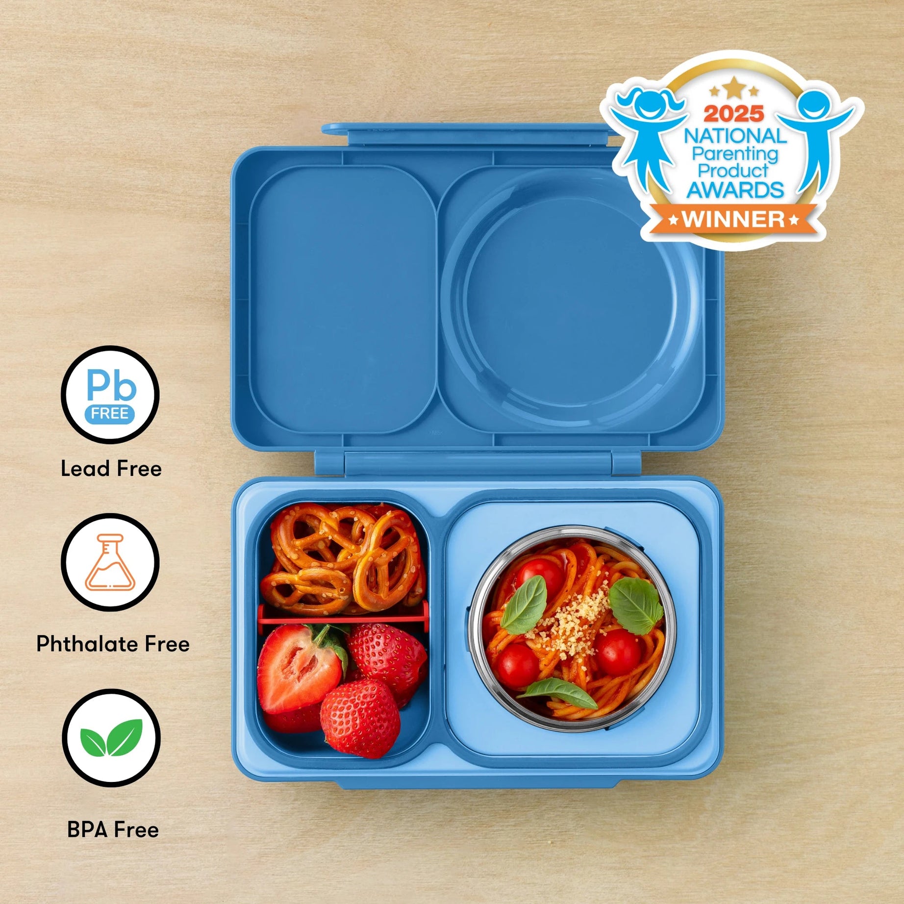 Omiebox - UP Warmte Geïsoleerde 2e Generatie Kosmisch Blauwe Bento Lunchbox