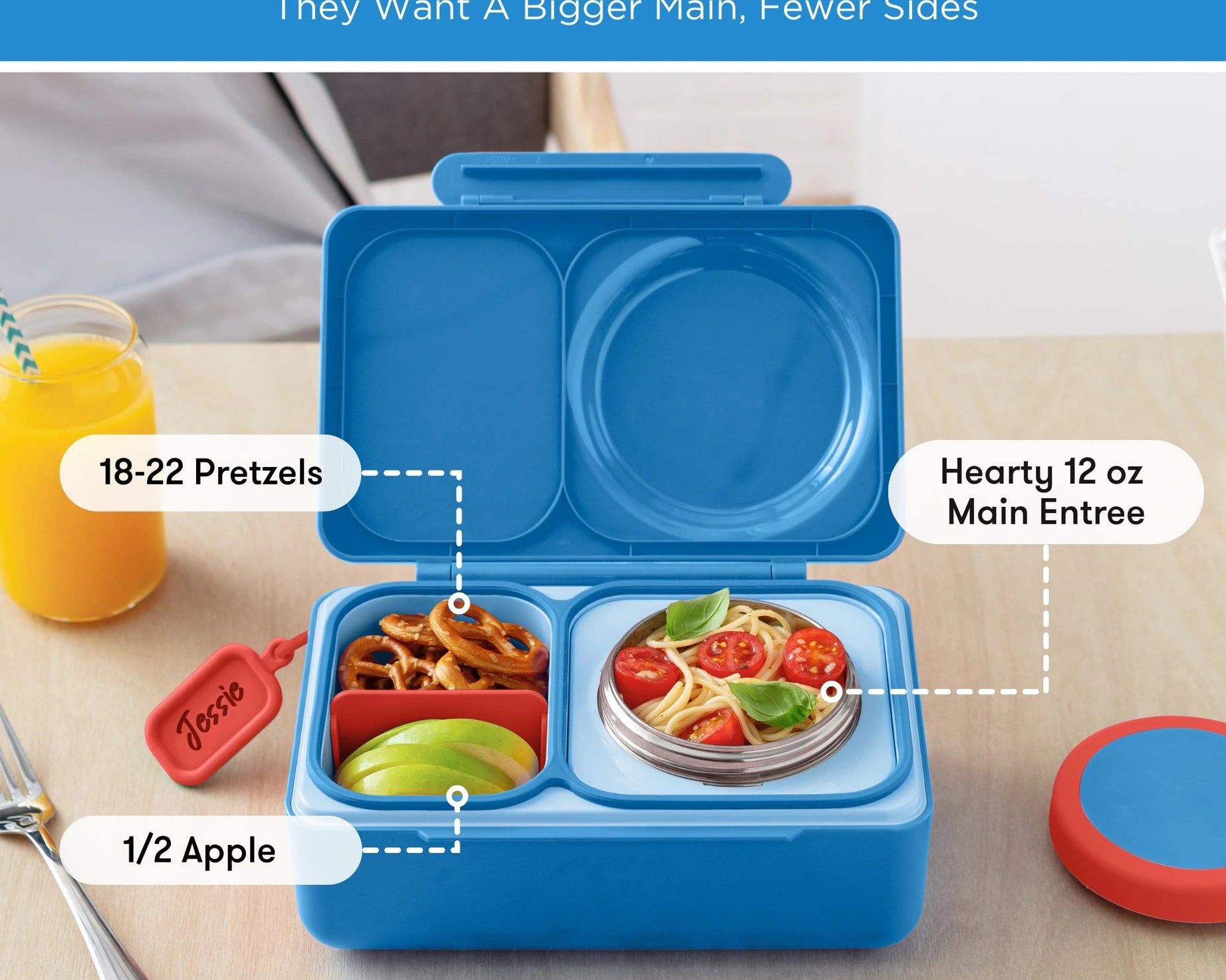 Omiebox - UP Warmte Geïsoleerde 2e Generatie Kosmisch Blauwe Bento Lunchbox