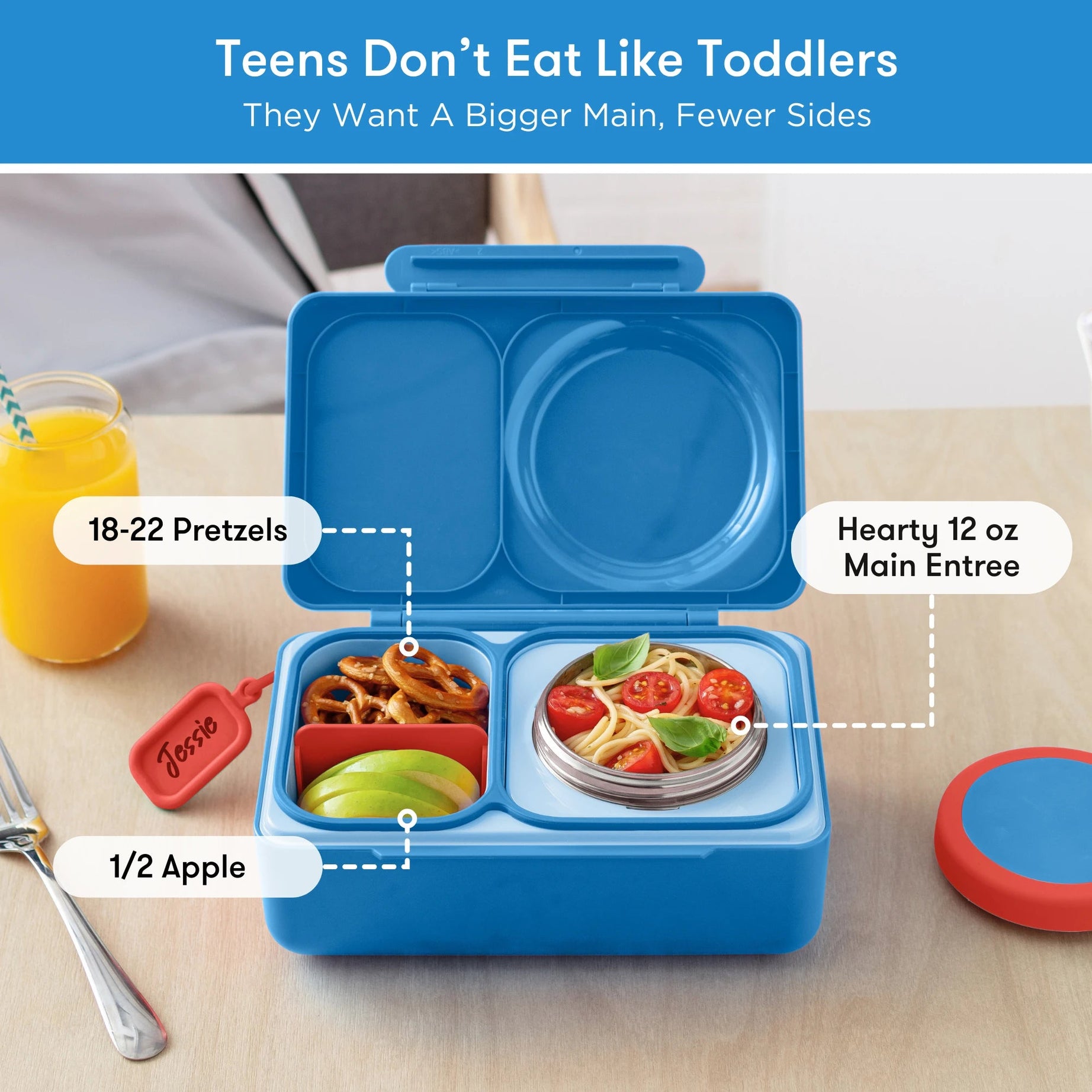 Omiebox - UP Warmte Geïsoleerde 2e Generatie Kosmisch Blauwe Bento Lunchbox
