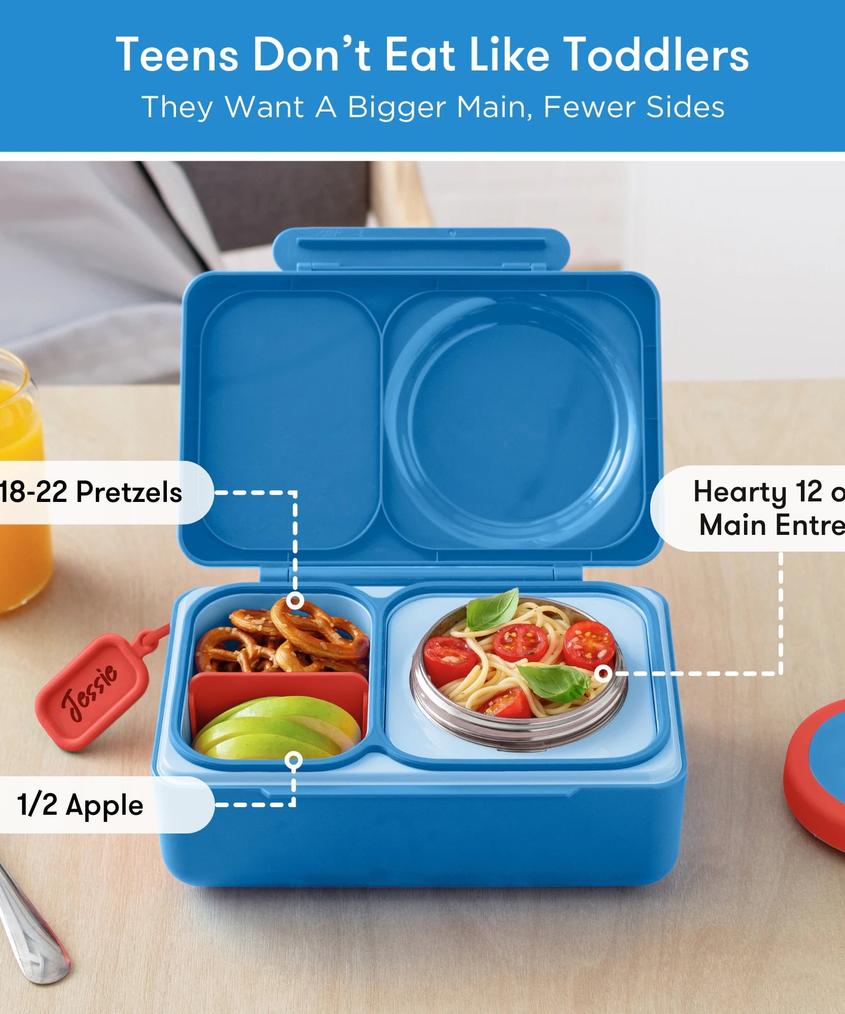 Omiebox - UP Warmte Geïsoleerde 2e Generatie Kosmisch Blauwe Bento Lunchbox