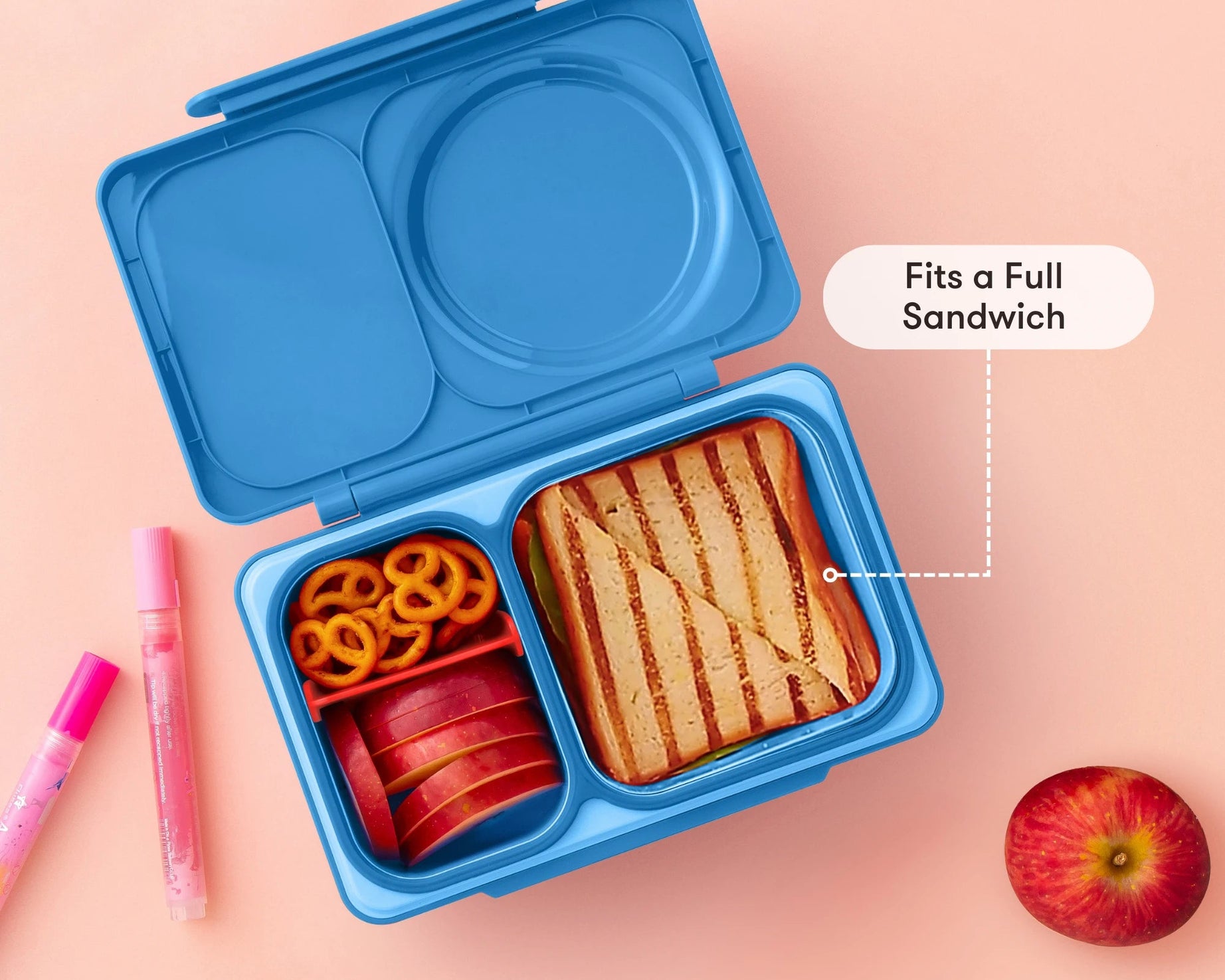 Omiebox - UP Warmte Geïsoleerde 2e Generatie Kosmisch Blauwe Bento Lunchbox