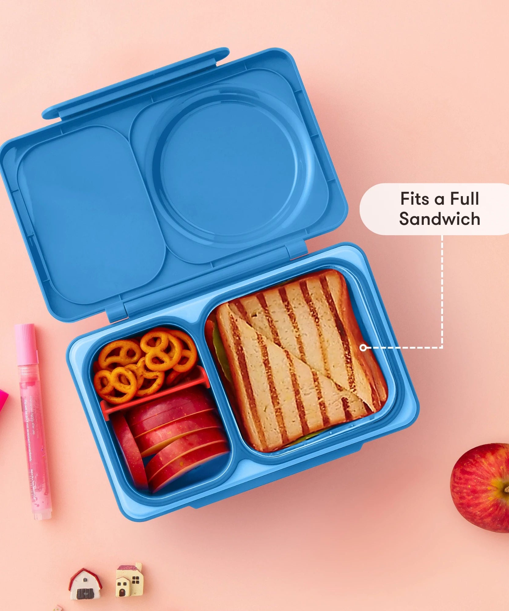 Omiebox - UP Warmte Geïsoleerde 2e Generatie Kosmisch Blauwe Bento Lunchbox