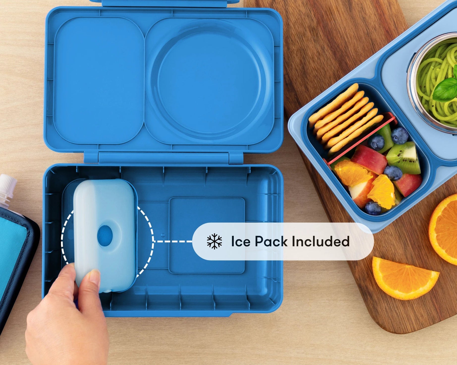 Omiebox - UP Warmte Geïsoleerde 2e Generatie Kosmisch Blauwe Bento Lunchbox