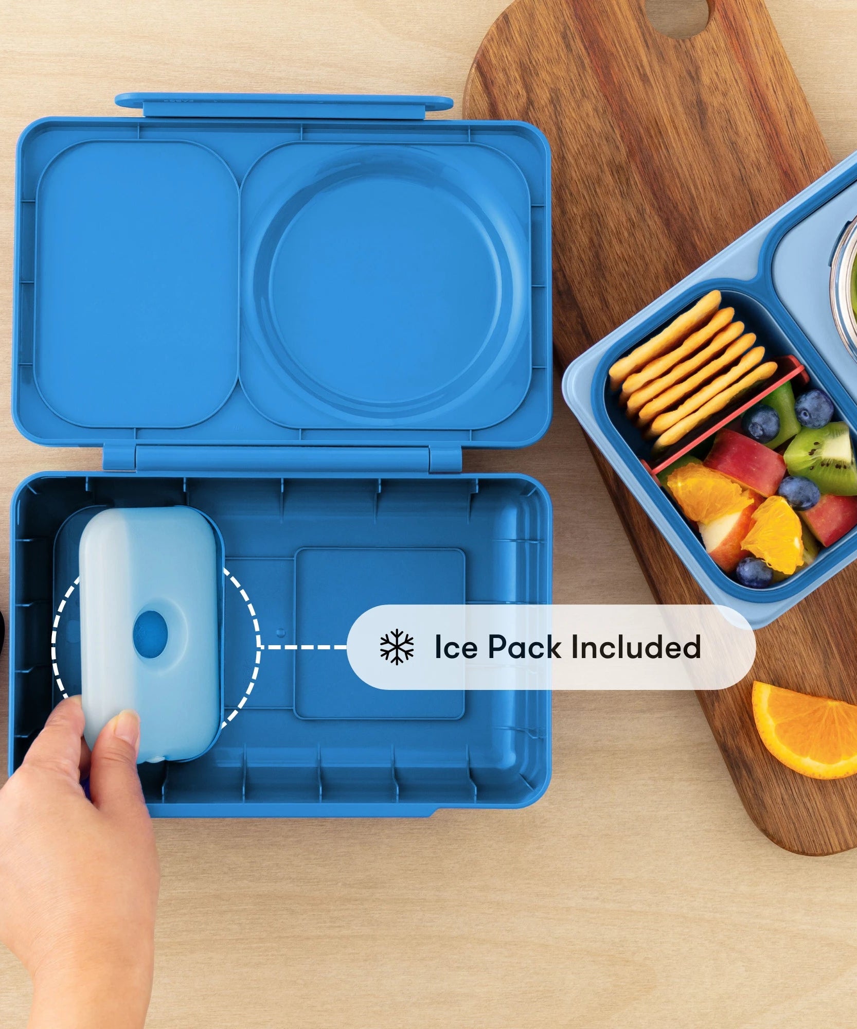 Omiebox - UP Warmte Geïsoleerde 2e Generatie Kosmisch Blauwe Bento Lunchbox