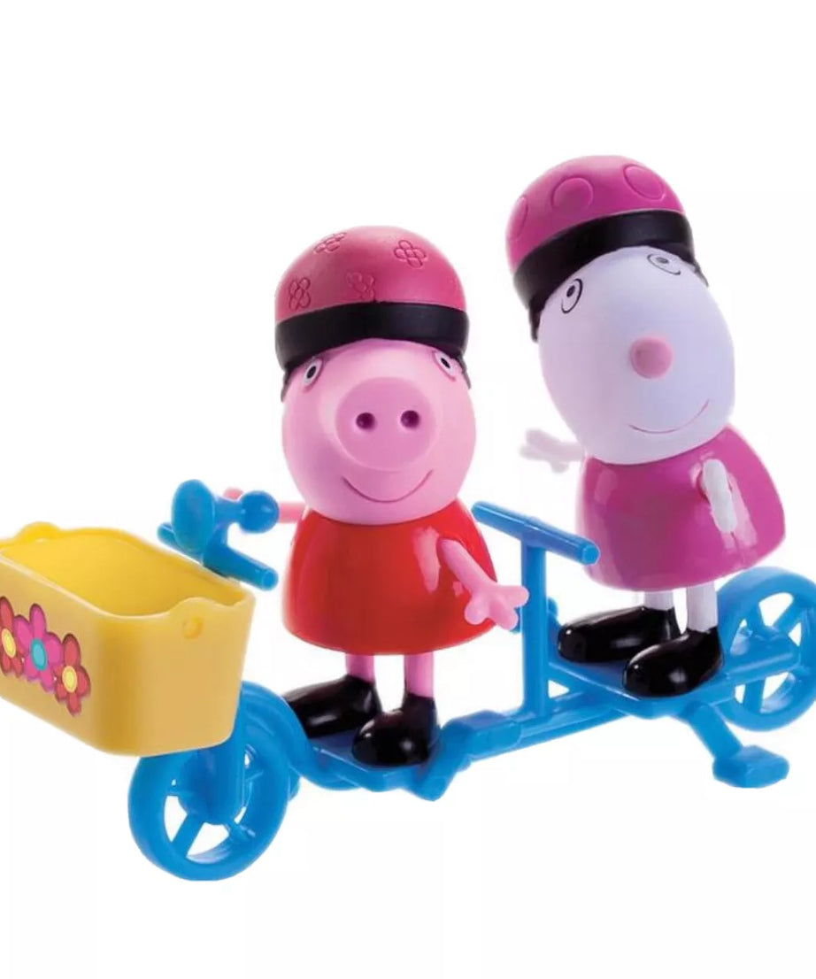 Peppa Pig - Figuur Speelgoed Set Fietstocht Met Haar Vriendje