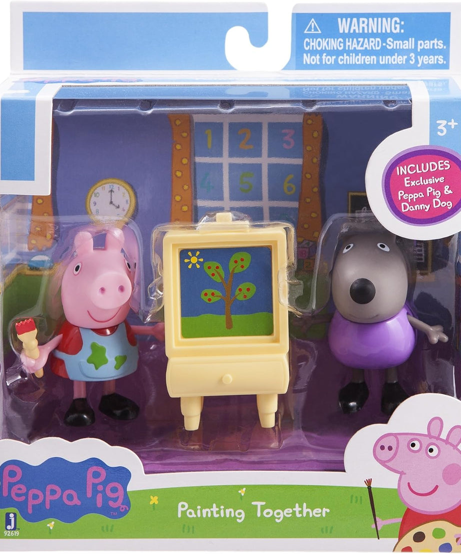 Peppa Pig - Peppa & Danny Hond Tekent Figuren Speelgoed Set