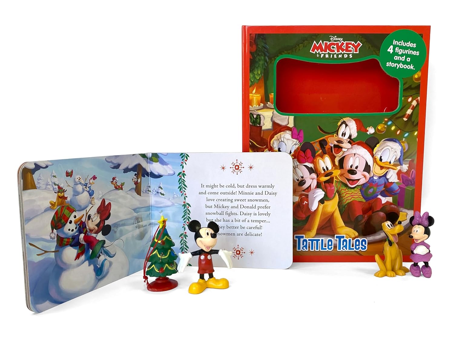 Phidal - Mickey en Vrienden Kerstplezier Figuren Speelgoed Engels Activiteiten- en Verhalenboek