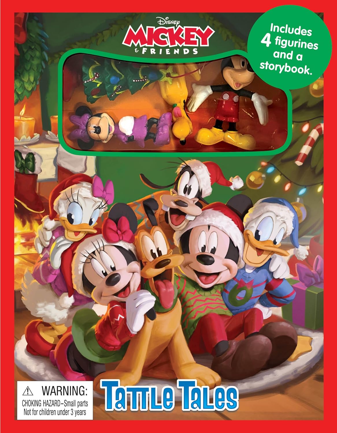 Phidal - Mickey en Vrienden Kerstplezier Figuren Speelgoed Engels Activiteiten- en Verhalenboek