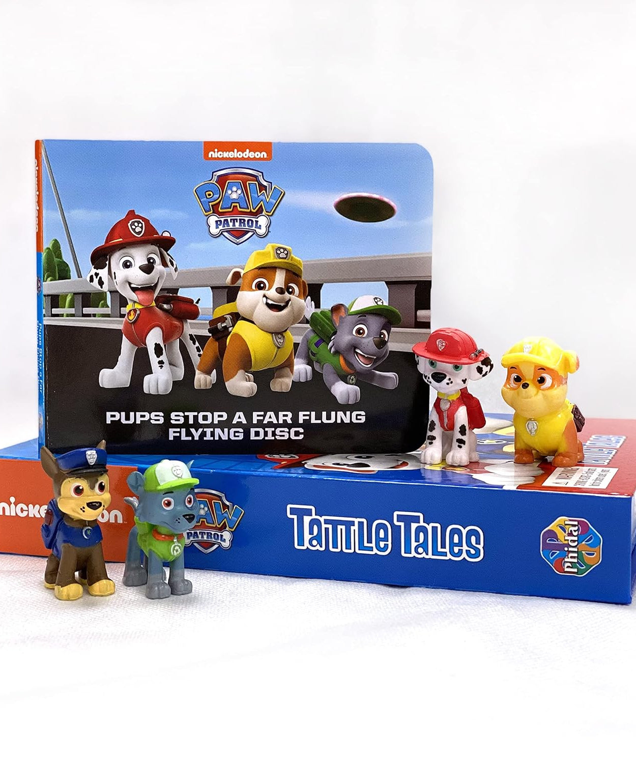 Phidal - Paw Patrol Tattle Tales Figuren Speelgoed Engels Activiteiten- en Verhalenboek