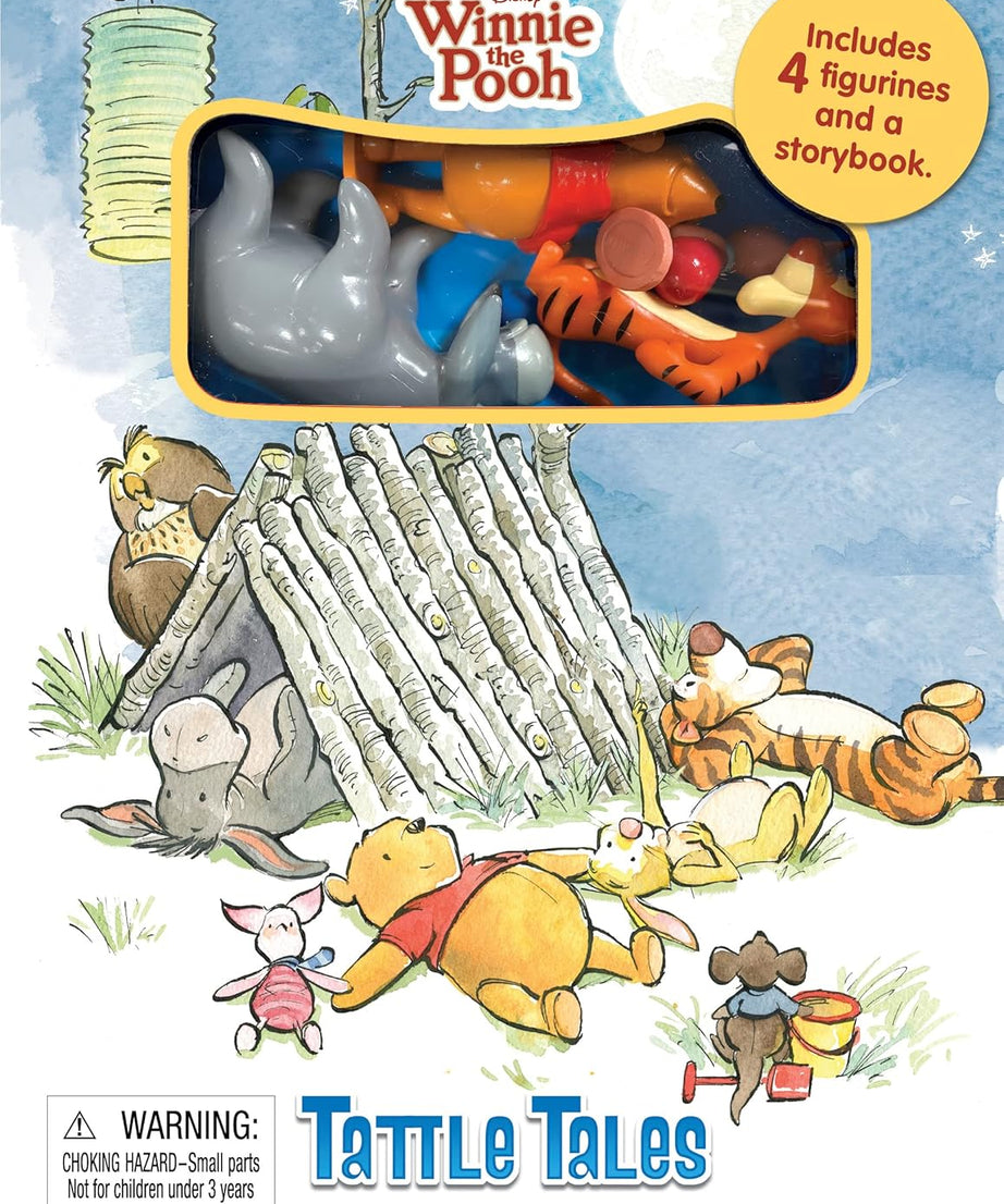 Phidal - Winnie de Poeh Tattle Tales figuur speelgoed Engels activiteit- en verhaalboek