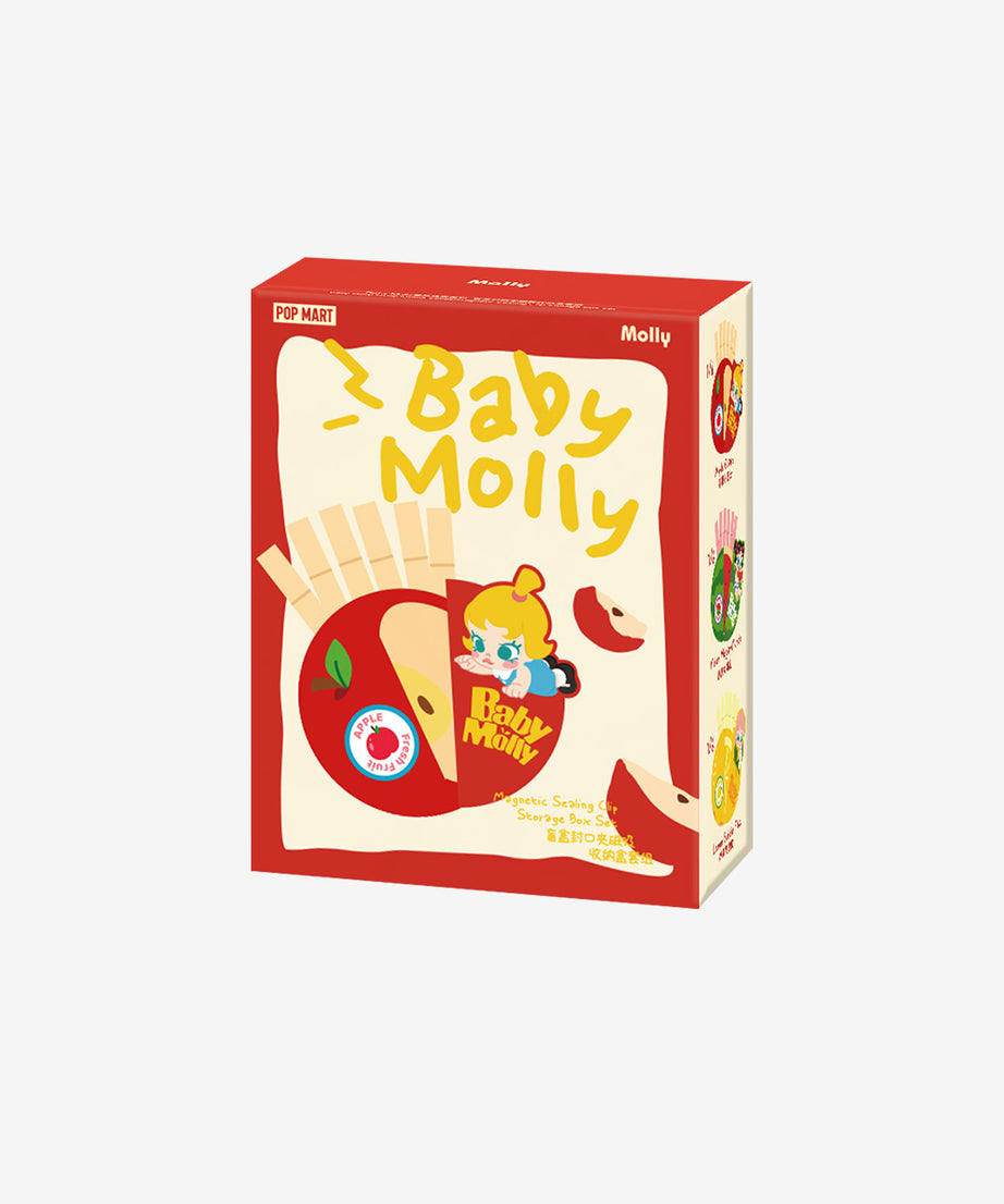 Pop Mart - Originele Baby Molly Fruitige Geur Serie Magnetisch Gesloten Opbergdoos Set