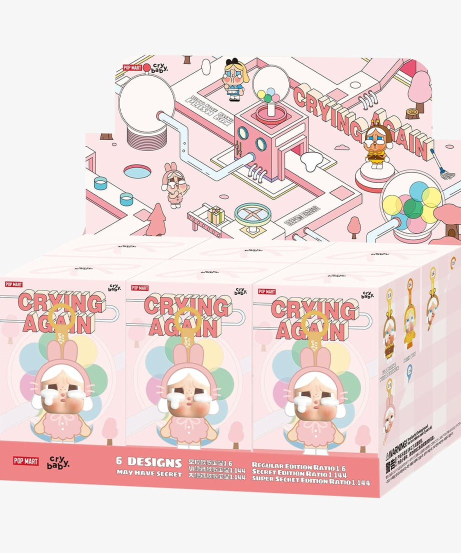 Pop Mart - Originele Crybaby Crying Again Serie Vinyl Pluche Pop Verrassing Blinde Doos