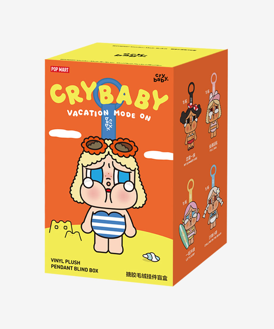 Pop Mart - Originele Crybaby Vacation Mode On Serie Vinyl Pluche Pop Verrassing Blind Paket