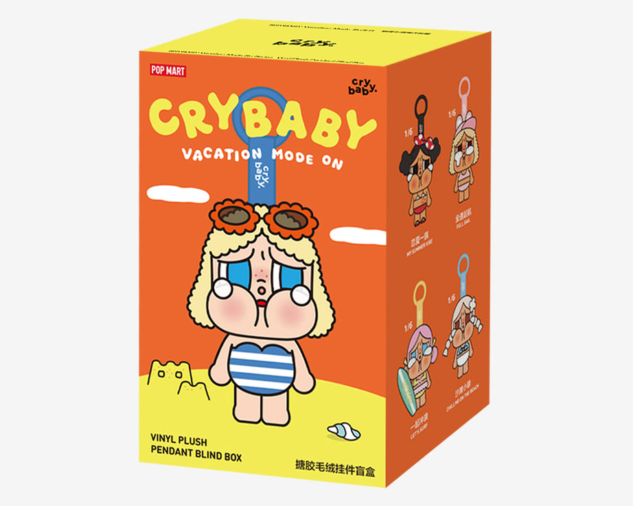 Pop Mart - Originele Crybaby Vacation Mode On Serie Vinyl Pluche Pop Verrassing Blind Paket