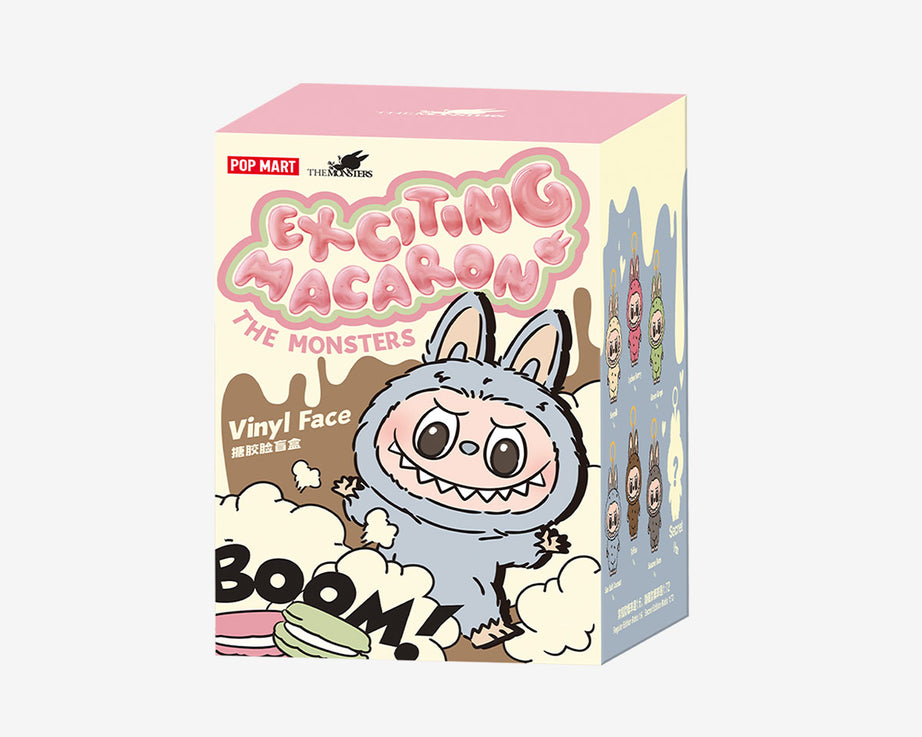 Pop Mart - Originele Labubu DE MONSTERS: Spannende Macaron Vinyl Pluche Pop Verrassingsblinddoos