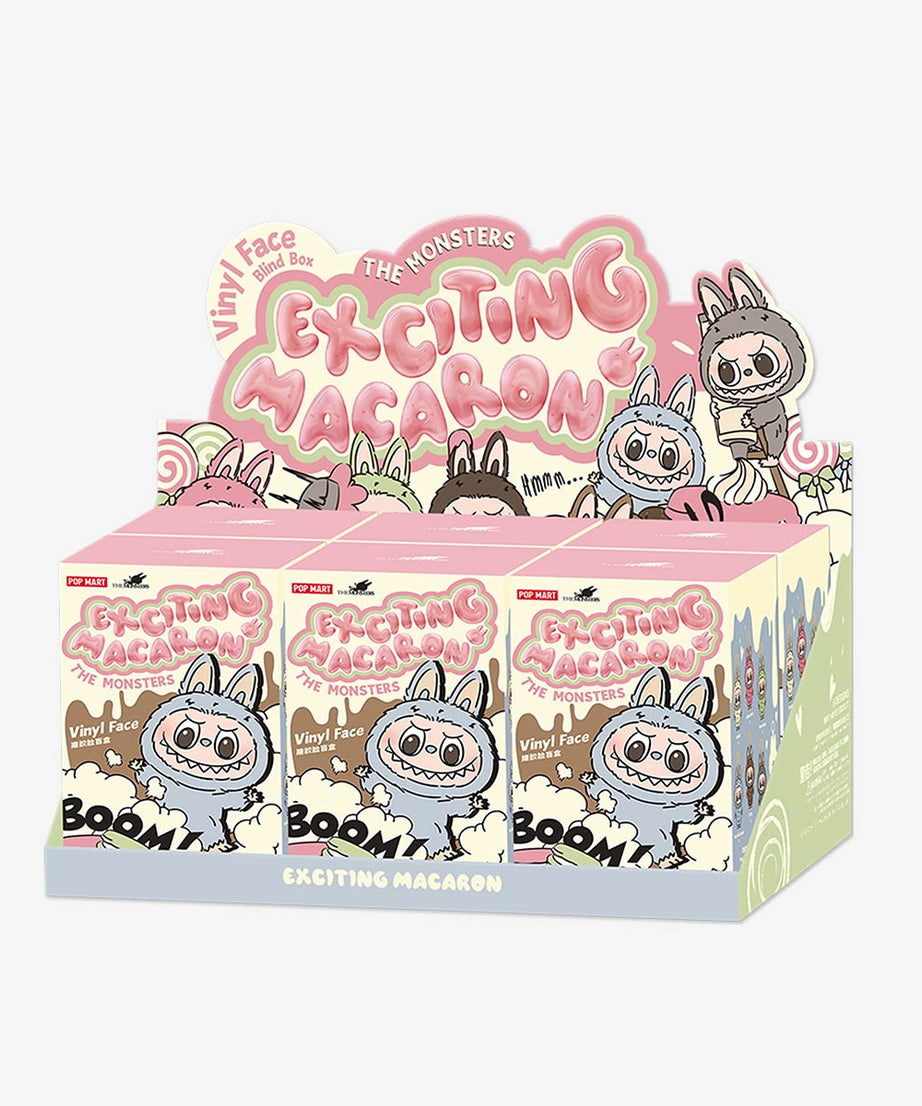 Pop Mart - Originele Labubu DE MONSTERS: Spannende Macaron Vinyl Pluche Pop Verrassingsblinddoos