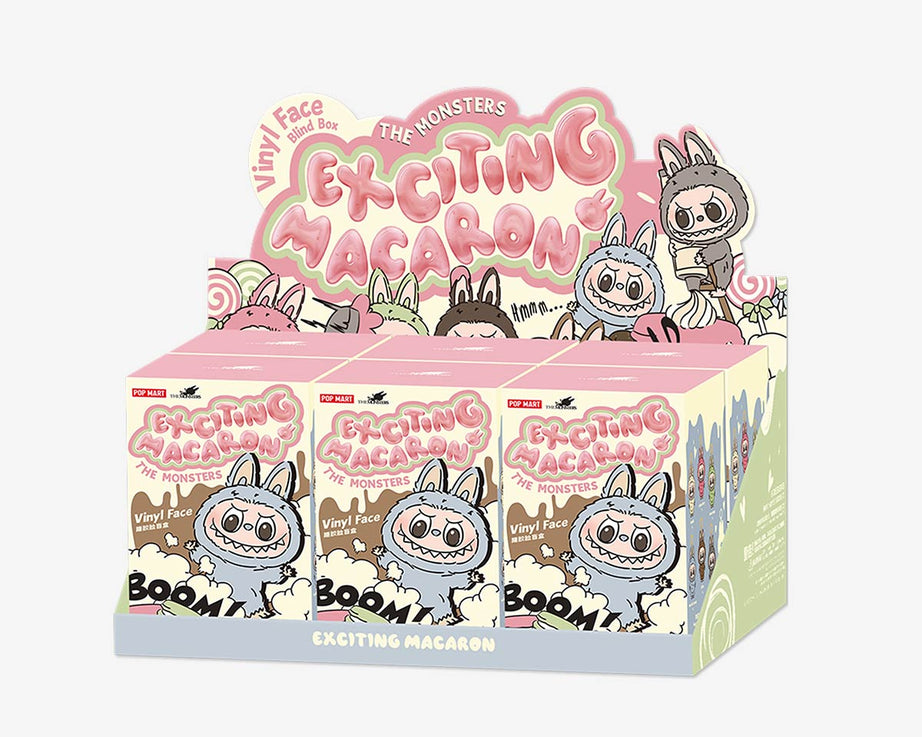 Pop Mart - Originele Labubu DE MONSTERS: Spannende Macaron Vinyl Pluche Pop Verrassingsblinddoos