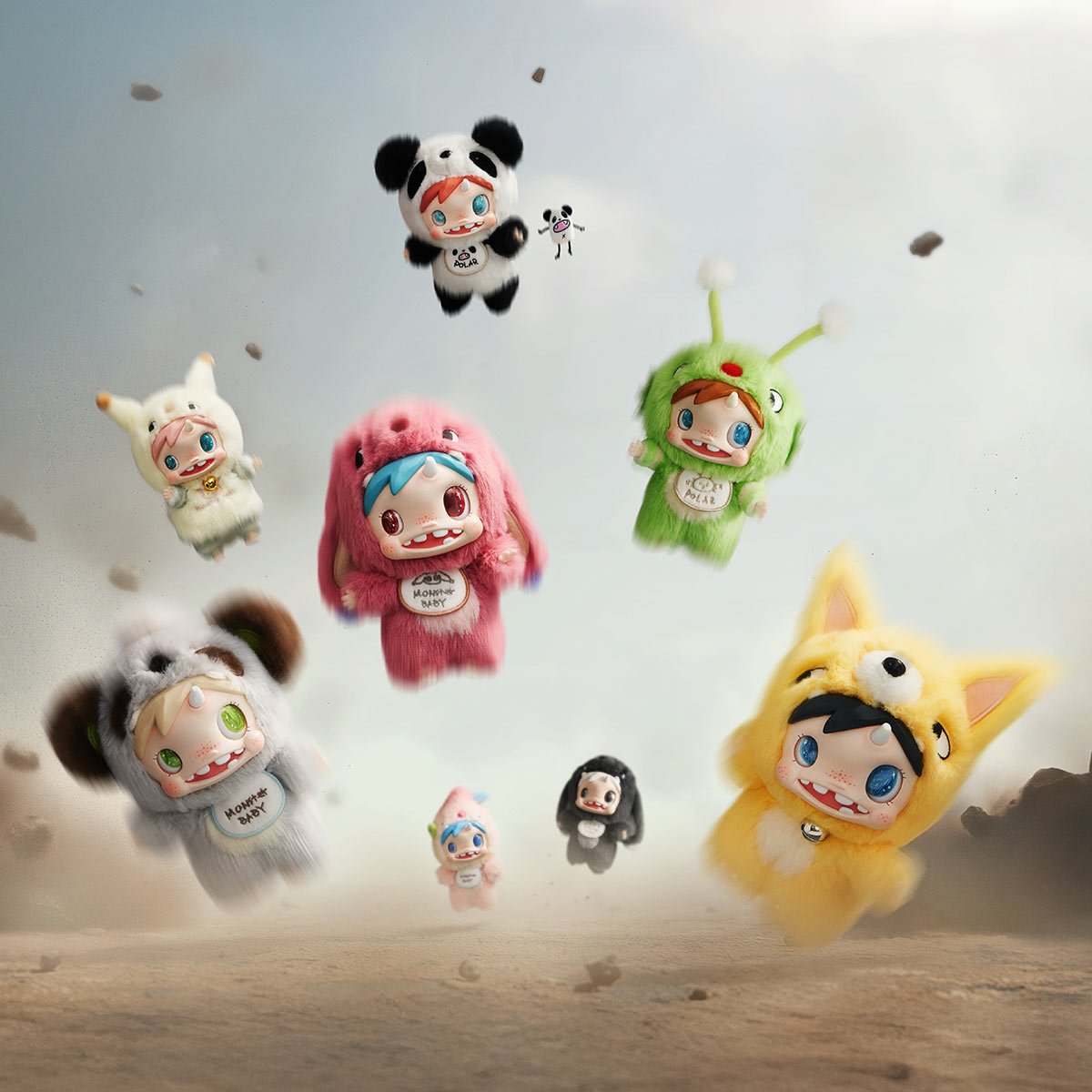 Pop Mart - Originele monster Baby Pluche Hanger Verrassingsblinddoos