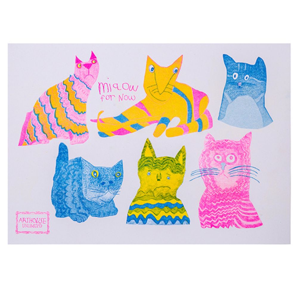 Portico Designs - Arthouse Unlimited Miaow A5 Stevige Omslag Dagboek