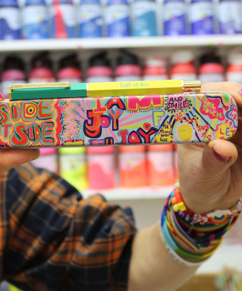 Portico Designs - Arthouse Unlimited Vrolijke Gevulde Doos Balpen