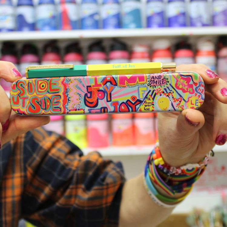 Portico Designs - Arthouse Unlimited Vrolijke Gevulde Doos Balpen