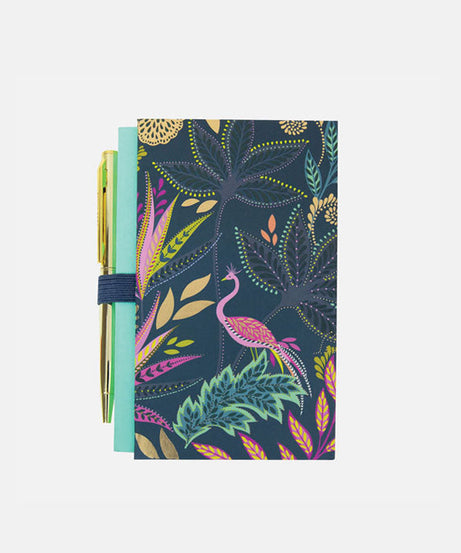 Portico Designs - Sara Miller: Botanic Paradise Mini Notitieboekje en Pen