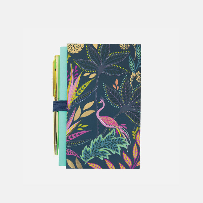 Portico Designs - Sara Miller: Botanic Paradise Mini Notitieboekje en Pen