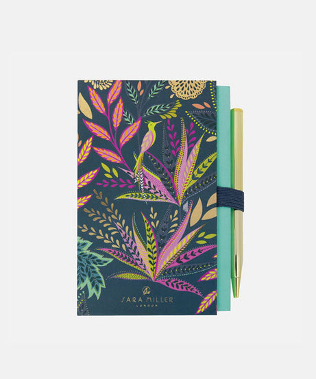 Portico Designs - Sara Miller: Botanic Paradise Mini Notitieboekje en Pen