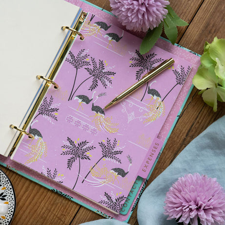 Portico Designs - Sara Miller: Struisvogel en Palmbomen Organizer Agenda
