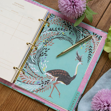 Portico Designs - Sara Miller: Struisvogel en Palmbomen Organizer Agenda