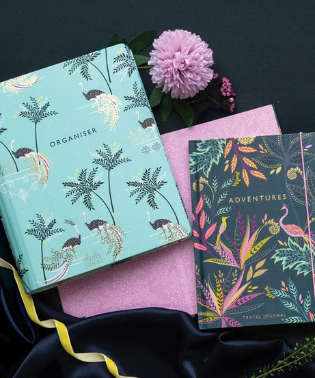 Portico Designs - Sara Miller: Devekuşu ve Palmiyeler Organizer Ajanda