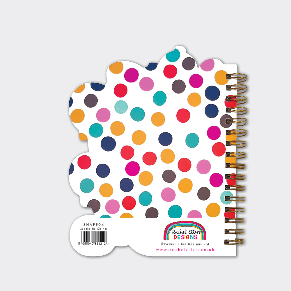 Rachel Ellen - Notitieboek met draadomslag in de vorm van een gevlekte hond