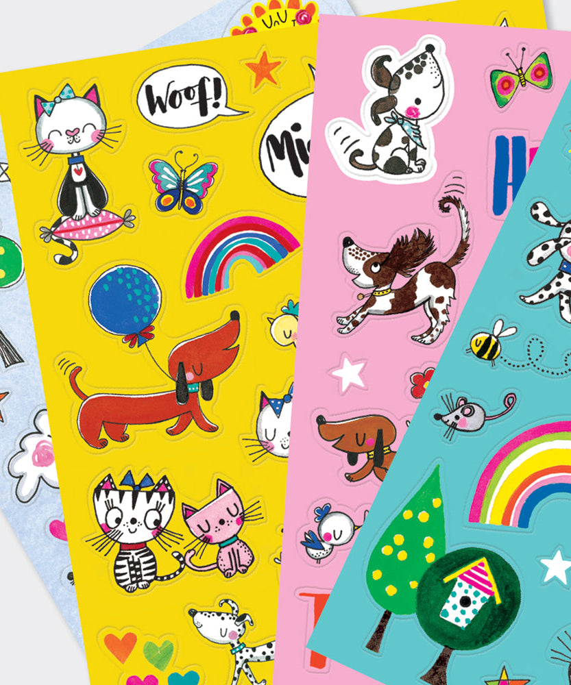 Rachel Ellen - Cats & Dogs Sticker Uitknipboeken