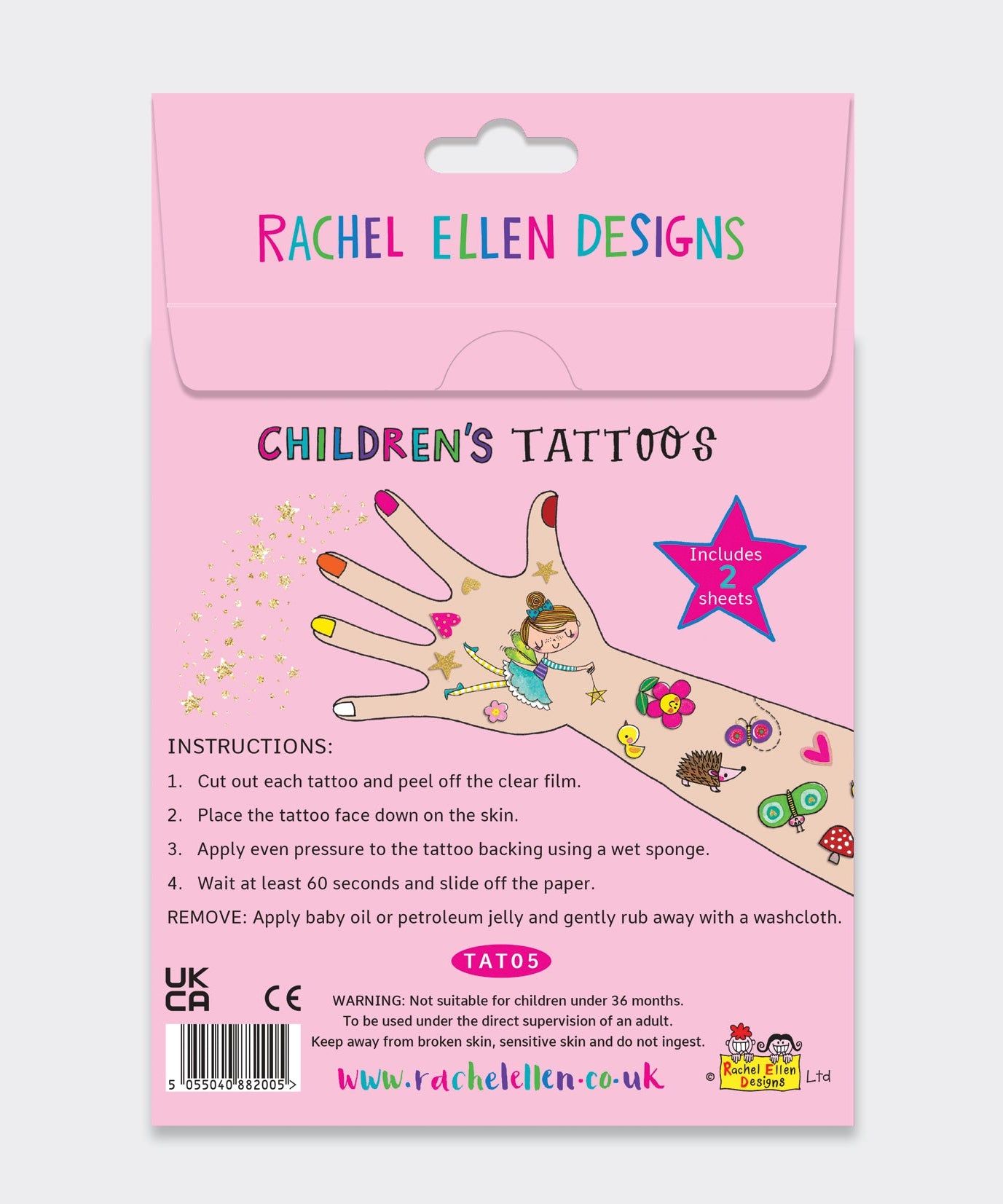 Rachel Ellen - Fairy Friends Kinderen Tijdelijke Tatoeages