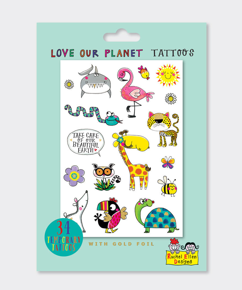 Rachel Ellen - Love Our Planet Kind Tijdelijke Tatoeages