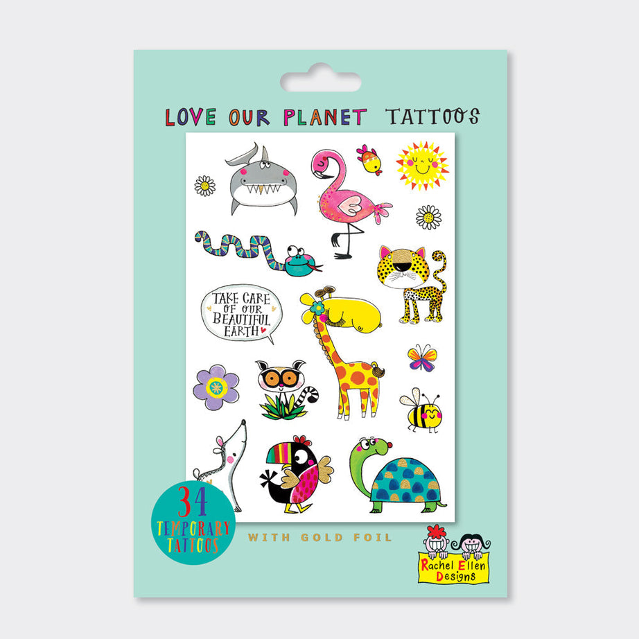 Rachel Ellen - Love Our Planet Kind Tijdelijke Tatoeages