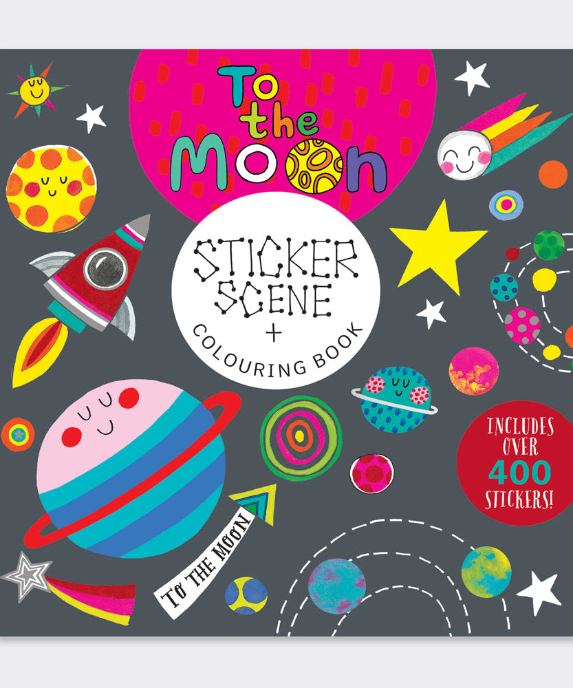 Rachel Ellen - Naar de Maan Sticker Scène Kleur- en Activiteitenboek
