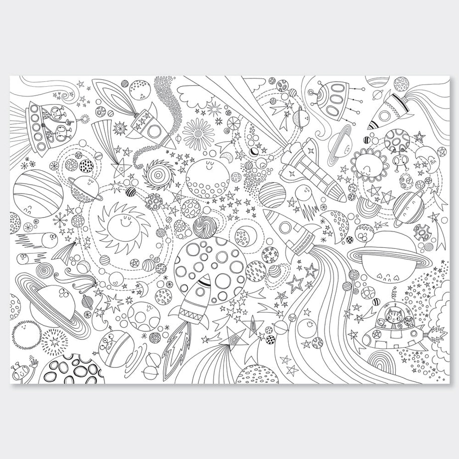 Rachel Ellen - Naar de Maan Dev Kleurplaten Posters