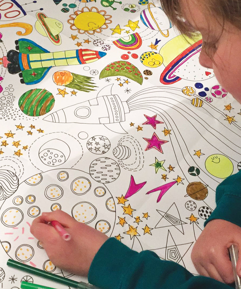 Rachel Ellen - Naar de Maan Dev Kleurplaten Posters