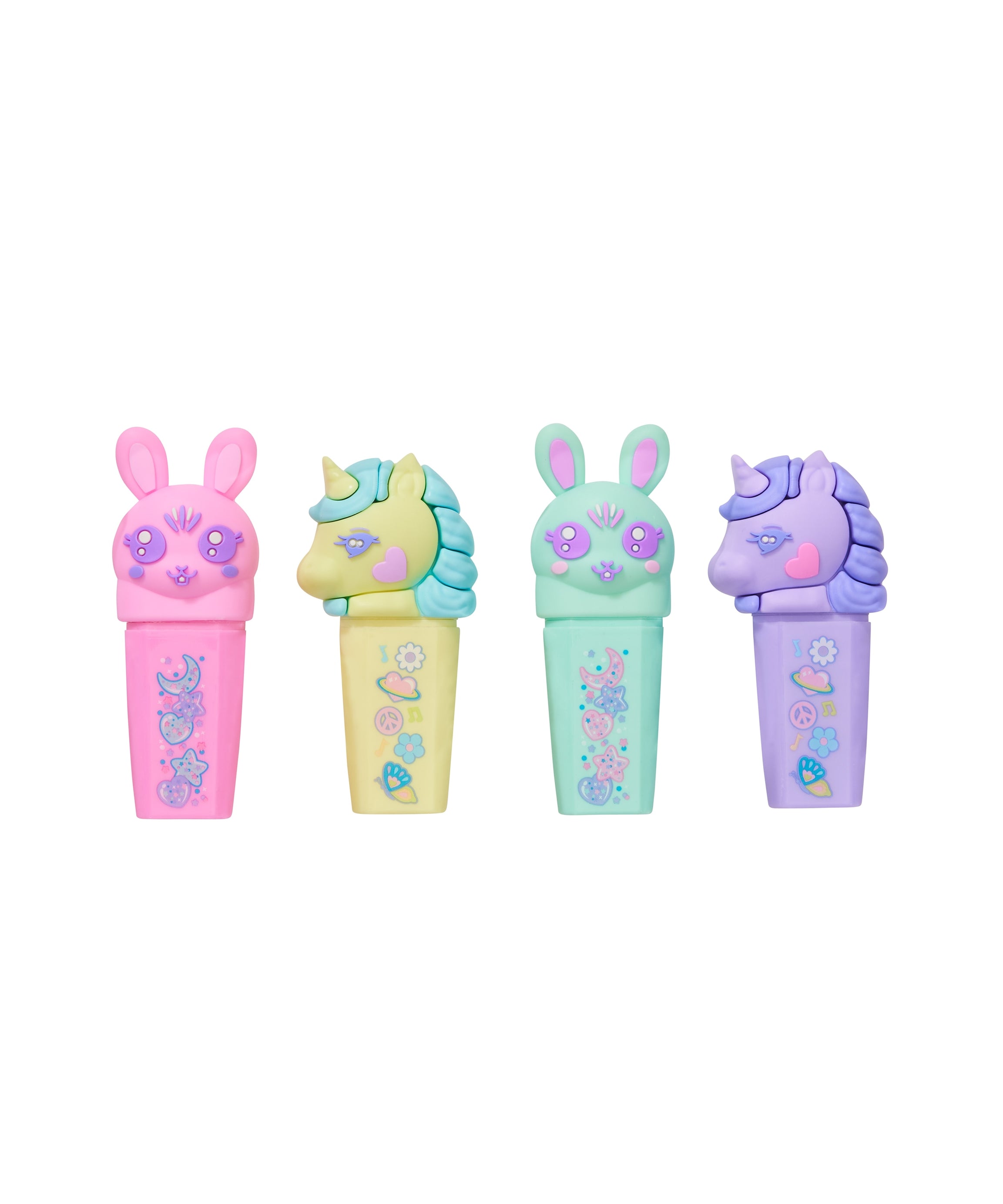 Smiggle - All Stars Geurige Fluorescerende Marker 4-delige Pennenset